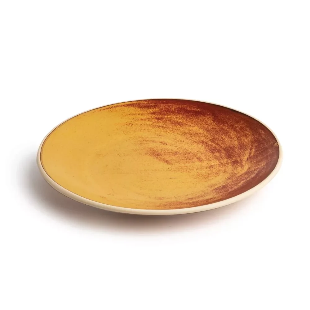 Olympia Canvas Concave Plate Sienna Rust 270mm (Pack of 6) - Image 5