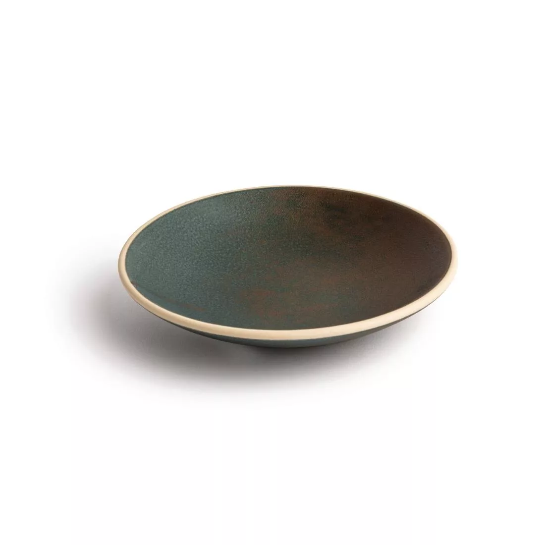 Olympia Canvas Shallow Tapered Bowl Green Verdigris 200mm (Pack of 6) - Image 2