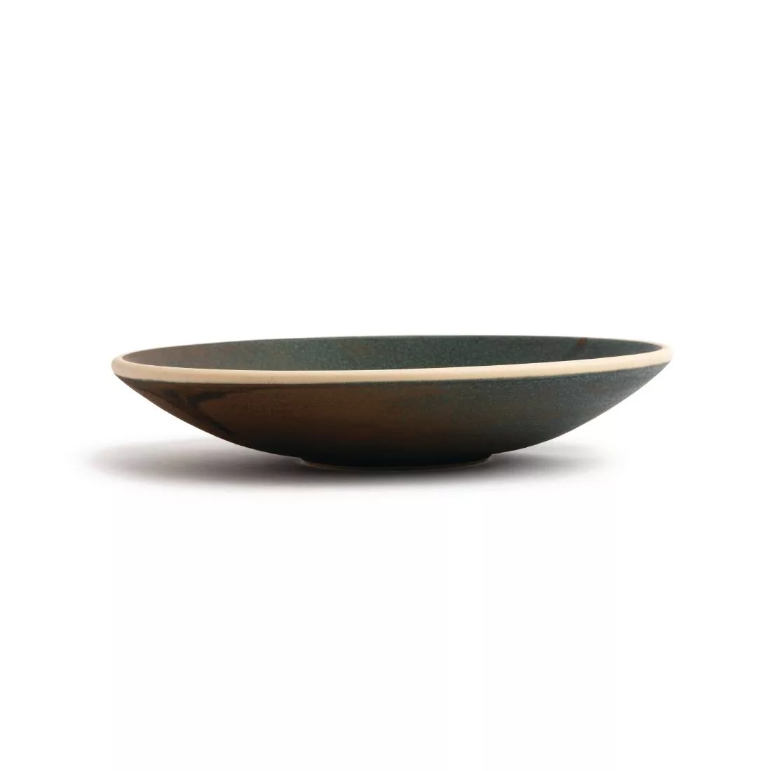 Olympia Canvas Shallow Tapered Bowl Green Verdigris 200mm (Pack of 6) - Image 4