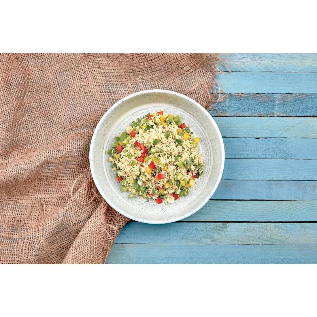 Olympia Cavolo Flat Round Bowls Spring Green 220mm (Pack of 4) - Image 6