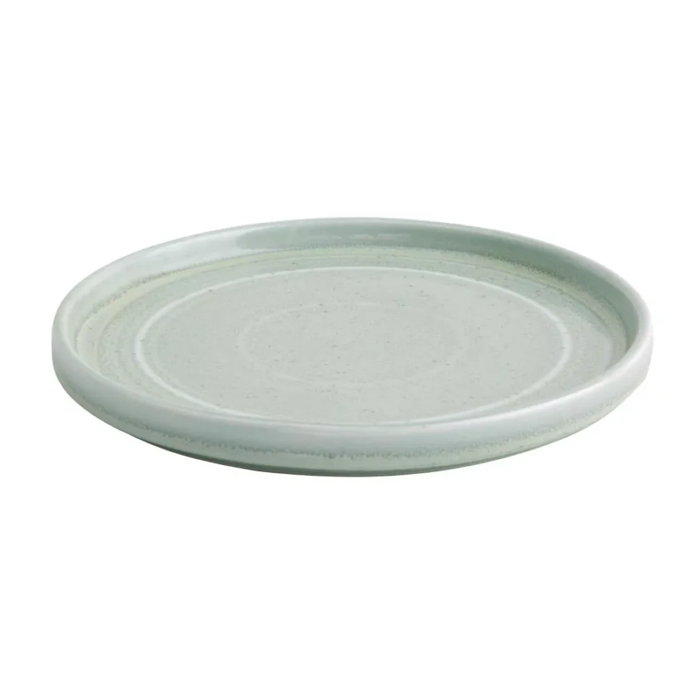 Olympia Cavolo Flat Round Plates Spring Green 180mm (Pack of 6) - Image 2