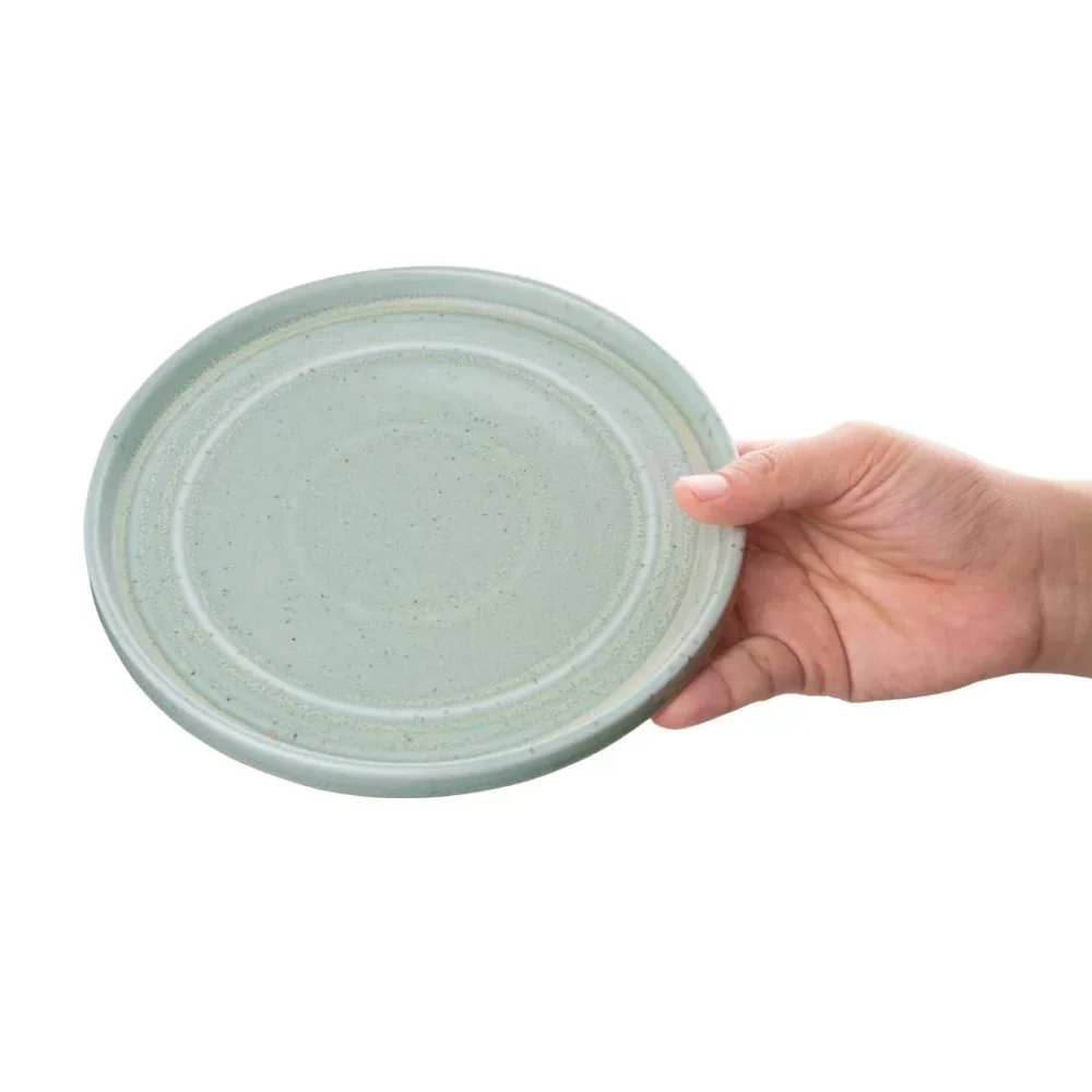Olympia Cavolo Flat Round Plates Spring Green 180mm (Pack of 6) - Image 5