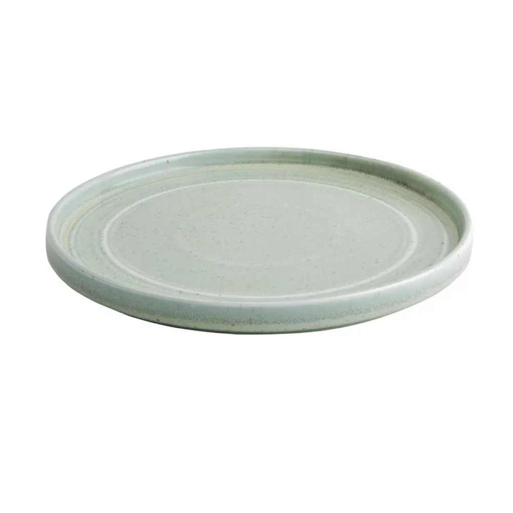 Olympia Cavolo Flat Round Plates Spring Green 220mm (Pack of 6) - Image 2