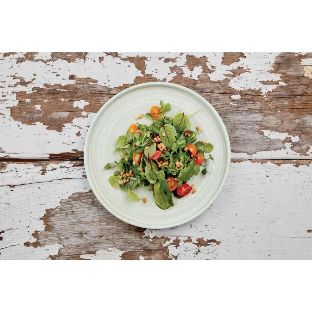 Olympia Cavolo Flat Round Plates Spring Green 270mm (Pack of 4) - Image 7