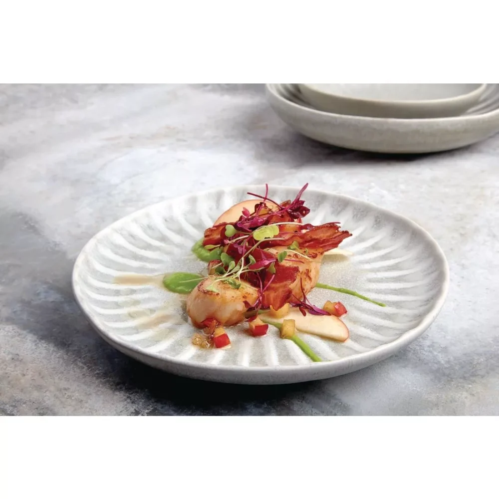 Olympia Corallite Plates Concrete Grey 205mm (Pack of 6) - Image 7