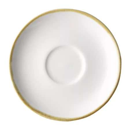Olympia Kiln 230ml Cup Saucer Chalk 140mm (Pack of 6)