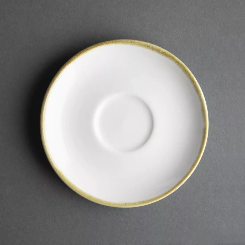 Olympia Kiln 230ml Cup Saucer Chalk 140mm (Pack of 6) - Image 4