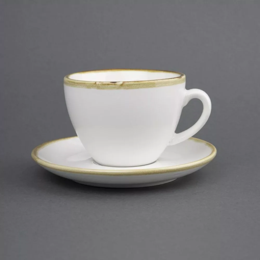 Olympia Kiln 230ml Cup Saucer Chalk 140mm (Pack of 6) - Image 6