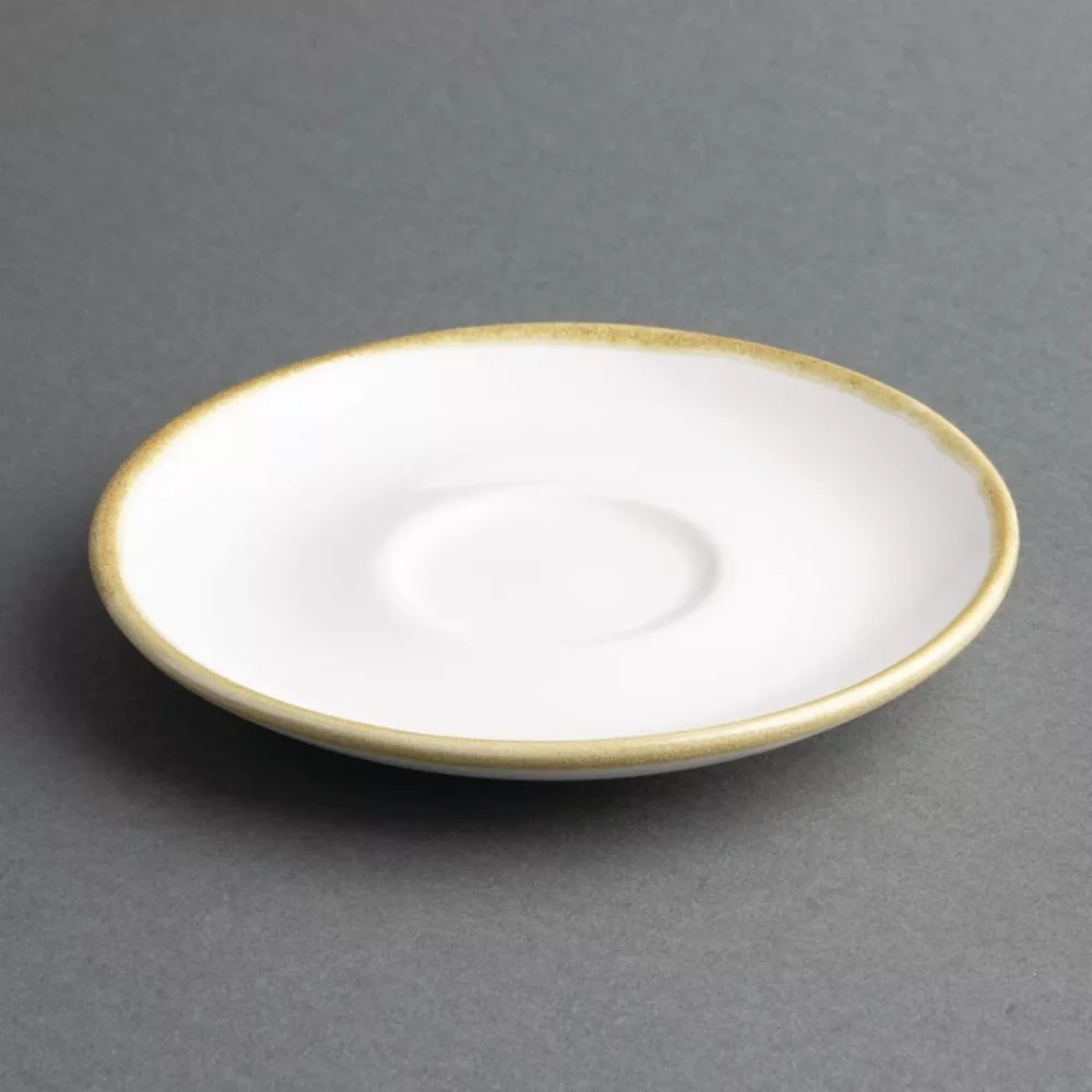 Olympia Kiln 230ml Cup Saucer Chalk 140mm (Pack of 6) - Image 2