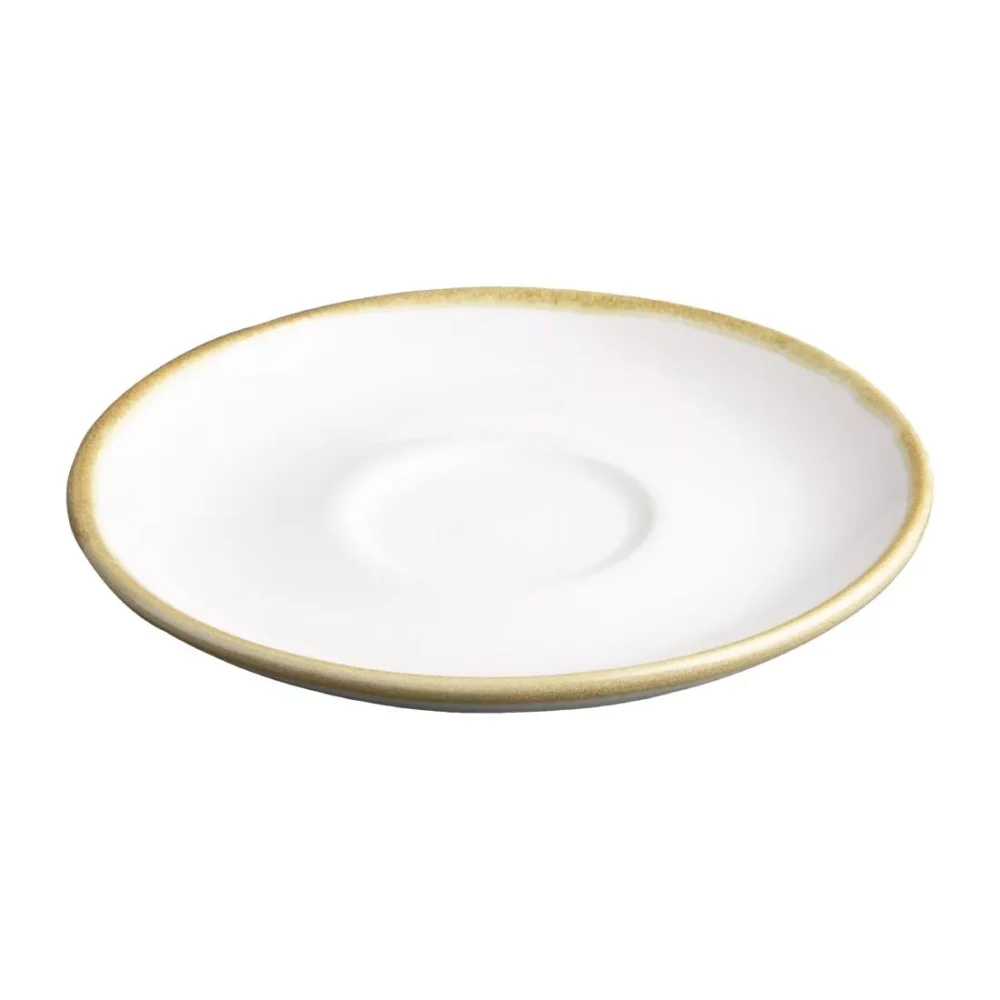 Olympia Kiln 230ml Cup Saucer Chalk 140mm (Pack of 6) - Image 3