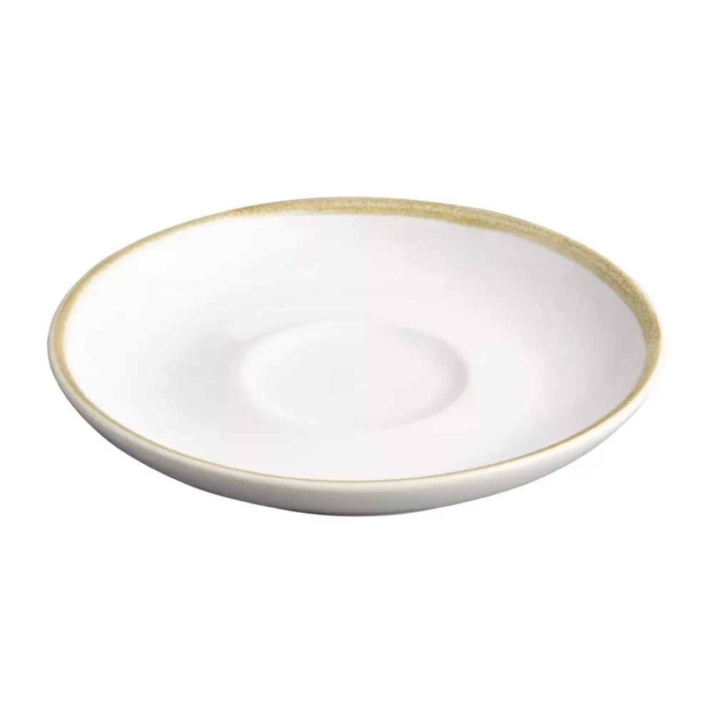 Olympia Kiln 340ml Cup Saucer Chalk 160mm (Pack of 6) - Image 4