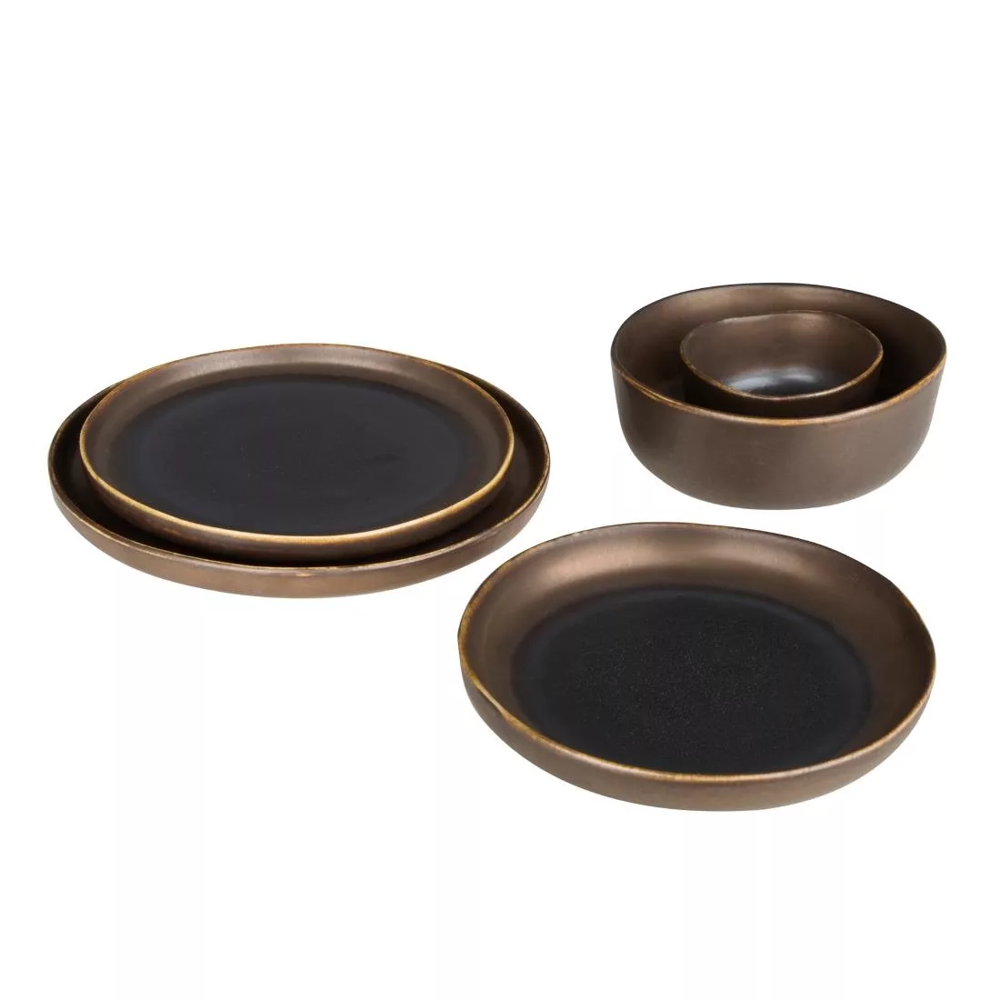 Olympia Ochre Flat Bowls 210mm 700ml (Pack of 6) - Image 9