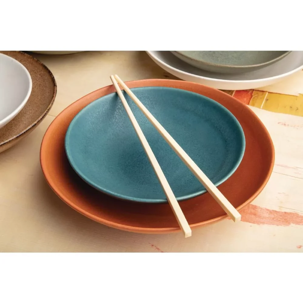 Olympia Build-a-Bowl Flat Bowls Blue 190mm (Pack of 6) - Image 3
