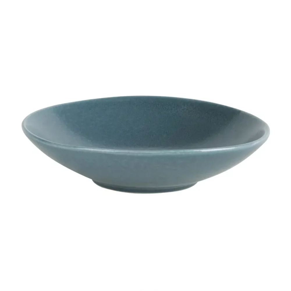 Olympia Build-a-Bowl Flat Bowls Blue 190mm (Pack of 6)