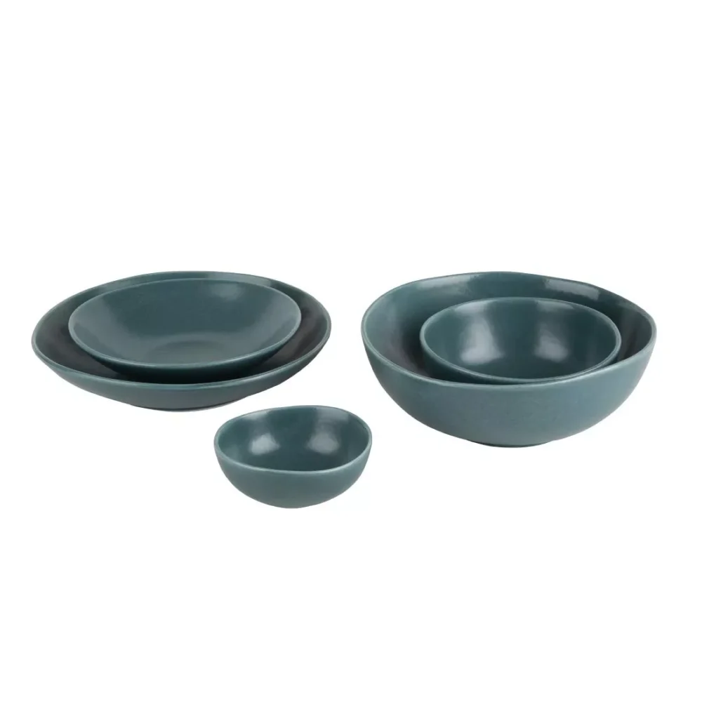 Olympia Build-a-Bowl Flat Bowls Blue 190mm (Pack of 6) - Image 6