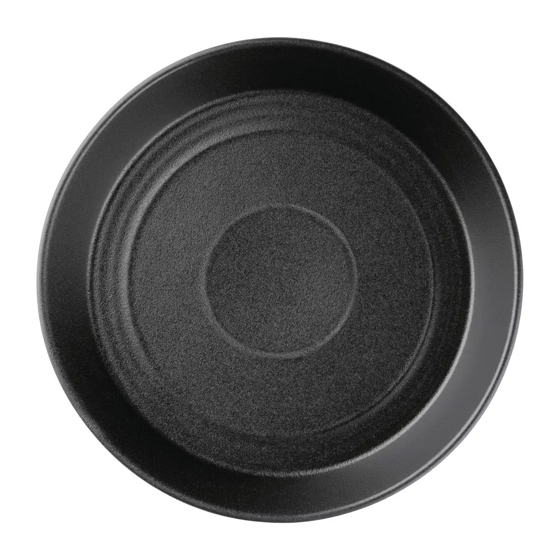 Olympia Cavolo Flat Round Bowls Textured Black 220mm (Pack of 4) - Image 5