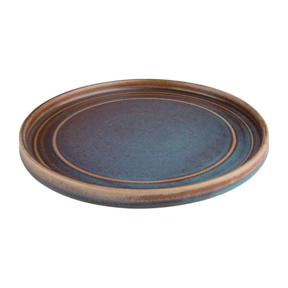 Olympia Cavolo Flat Round Plates Iridescent 220mm (Pack of 6) - Image 7
