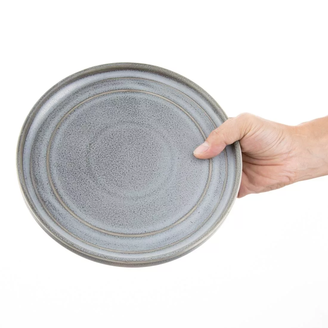 Olympia Cavolo Flat Round Plates Charcoal Dusk 220mm (Pack of 6) - Image 7