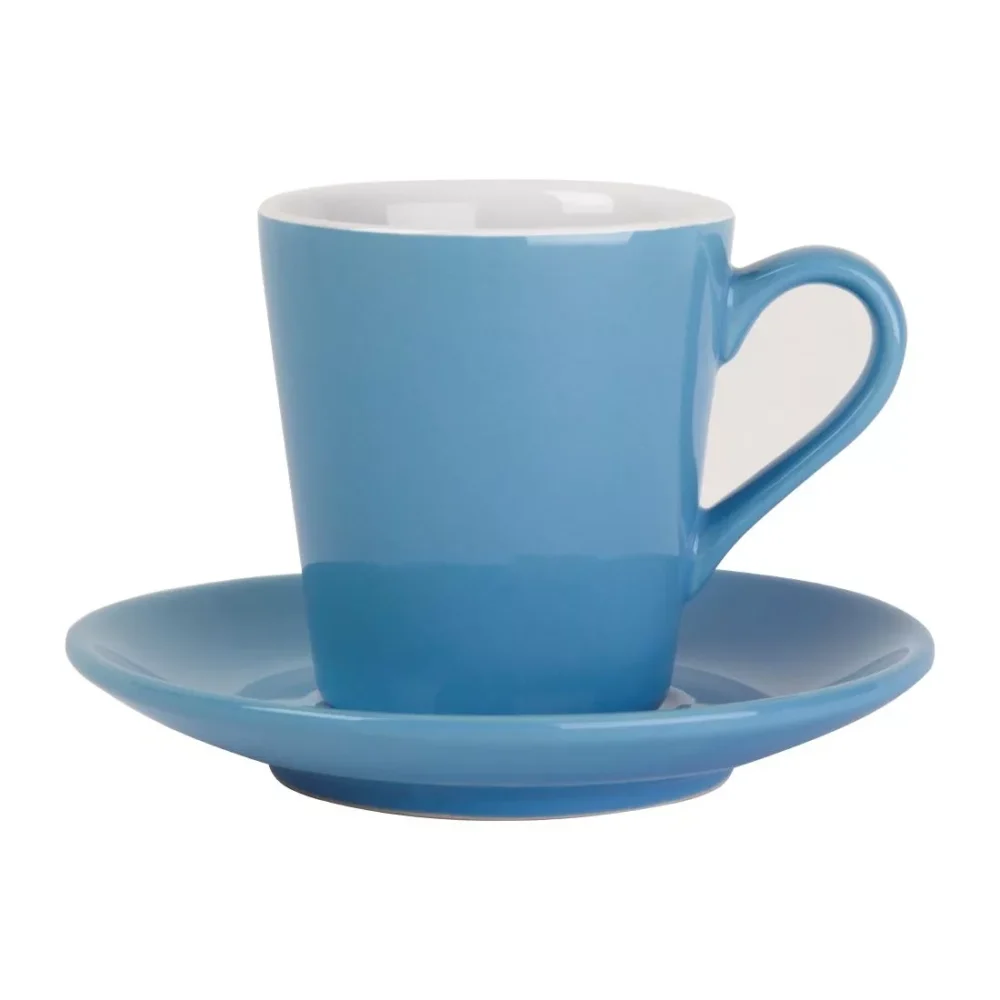 Olympia Cafe Blue Saucer (Fits FF994) - 131mm 5 3/10" (Box 12) - Image 7
