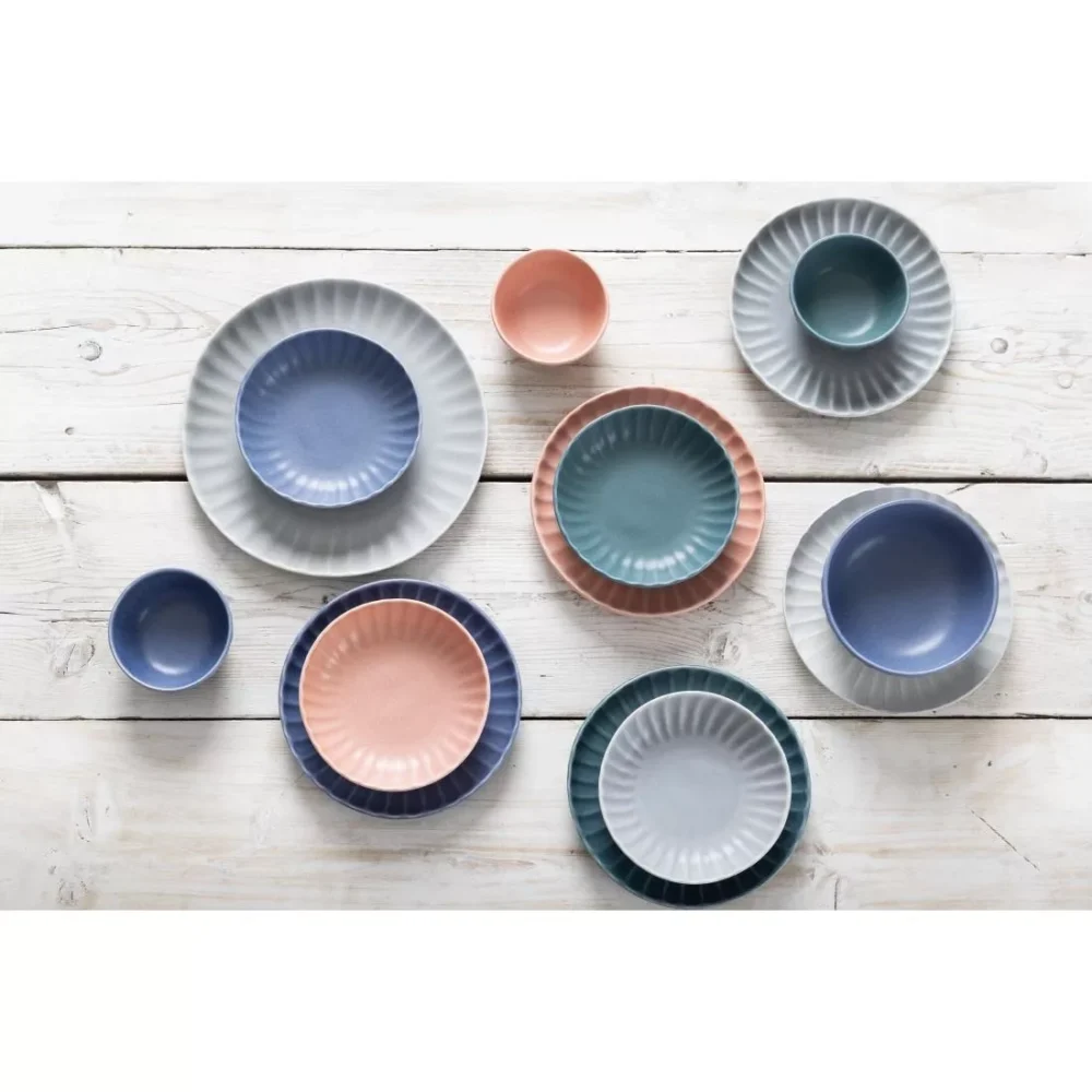 Olympia Corallite Plates Concrete Grey 205mm (Pack of 6) - Image 13