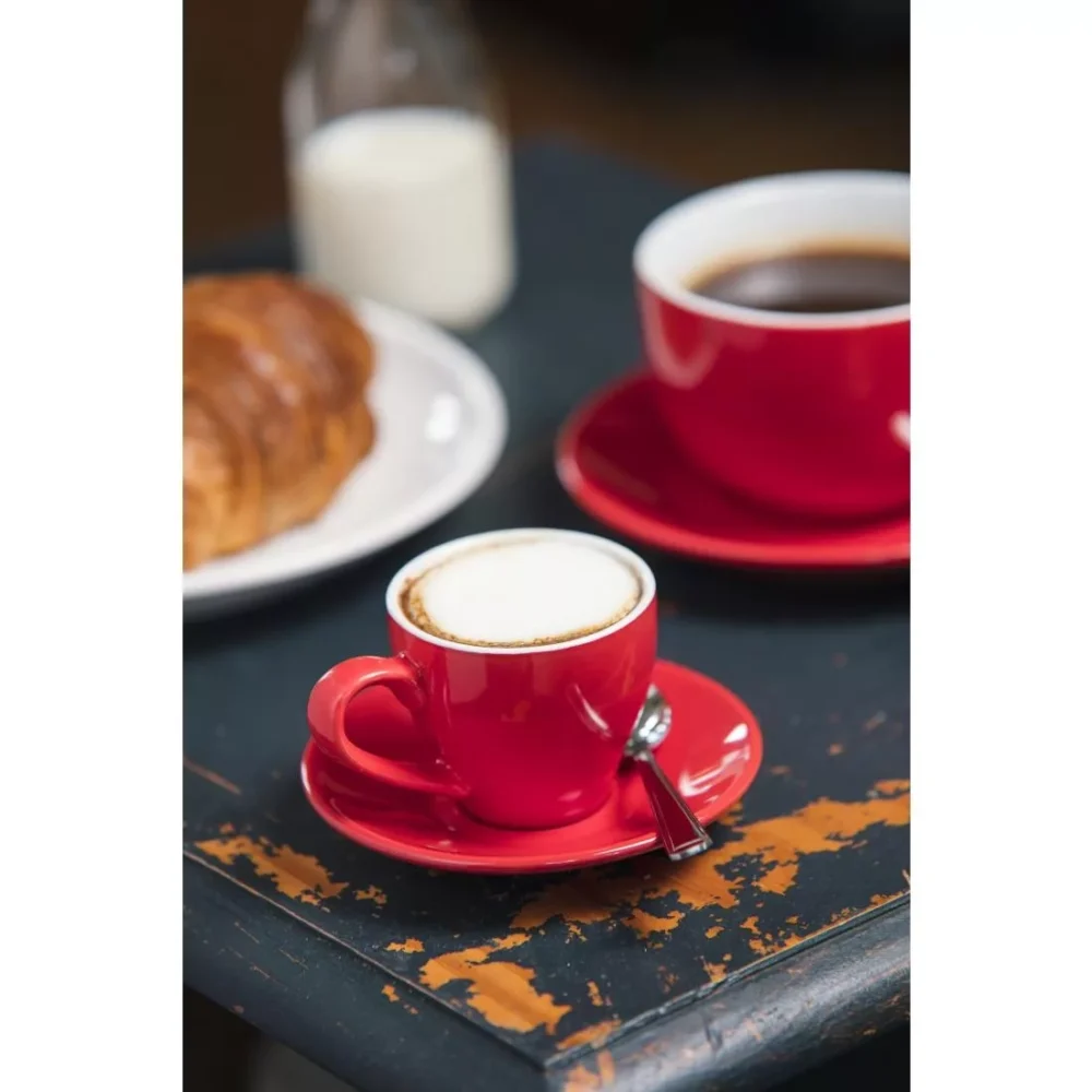 Olympia Cafe Espresso Saucer Red (Fits GK070) (Box 12) - Image 3
