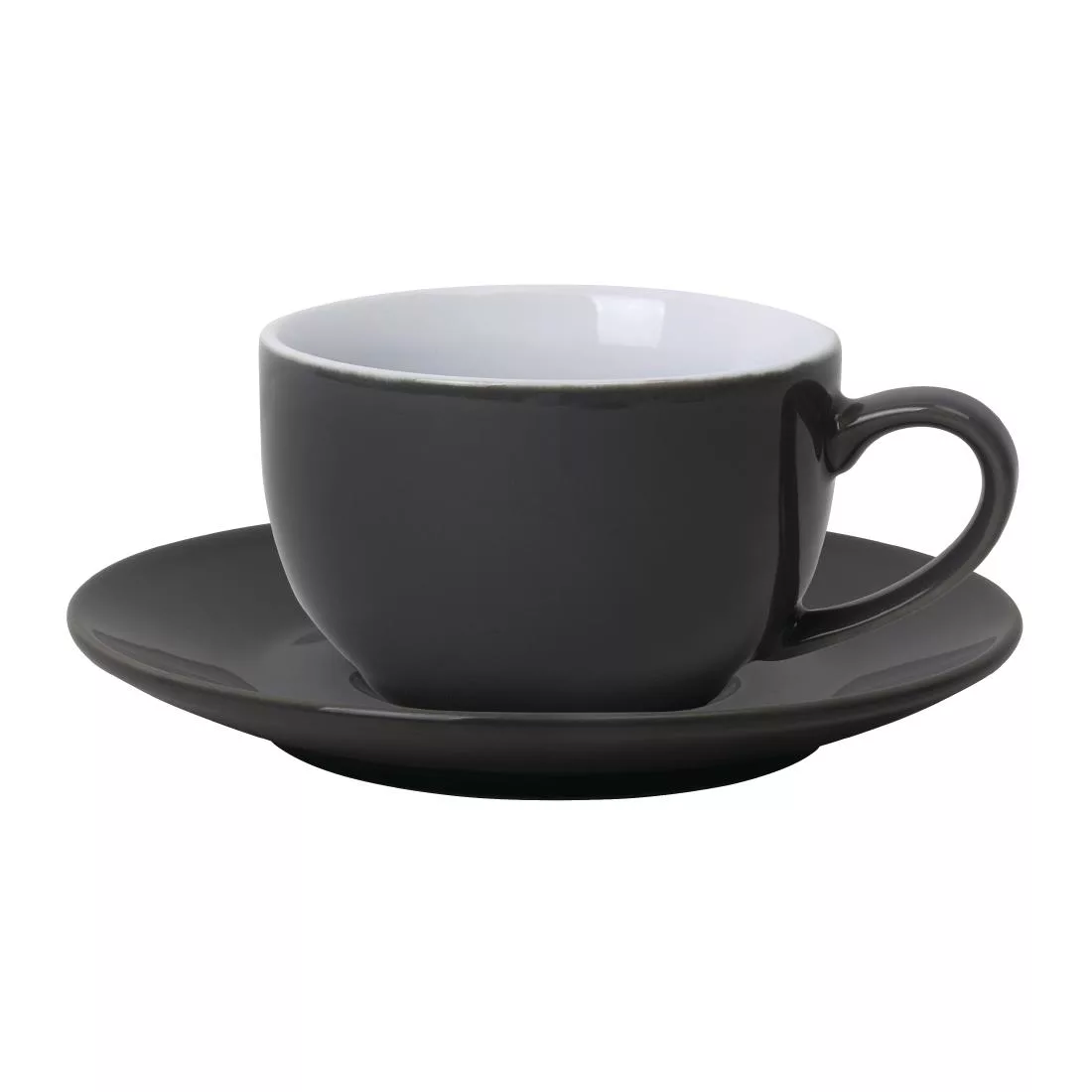 Olympia Cafe Saucer Charcoal (Fits GK075) - 158mm 6 1/4" (Box 12) - Image 2