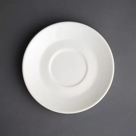 Olympia Cafe Saucer White (Fits GK074) - 158mm 6 1/4" (Box 12)