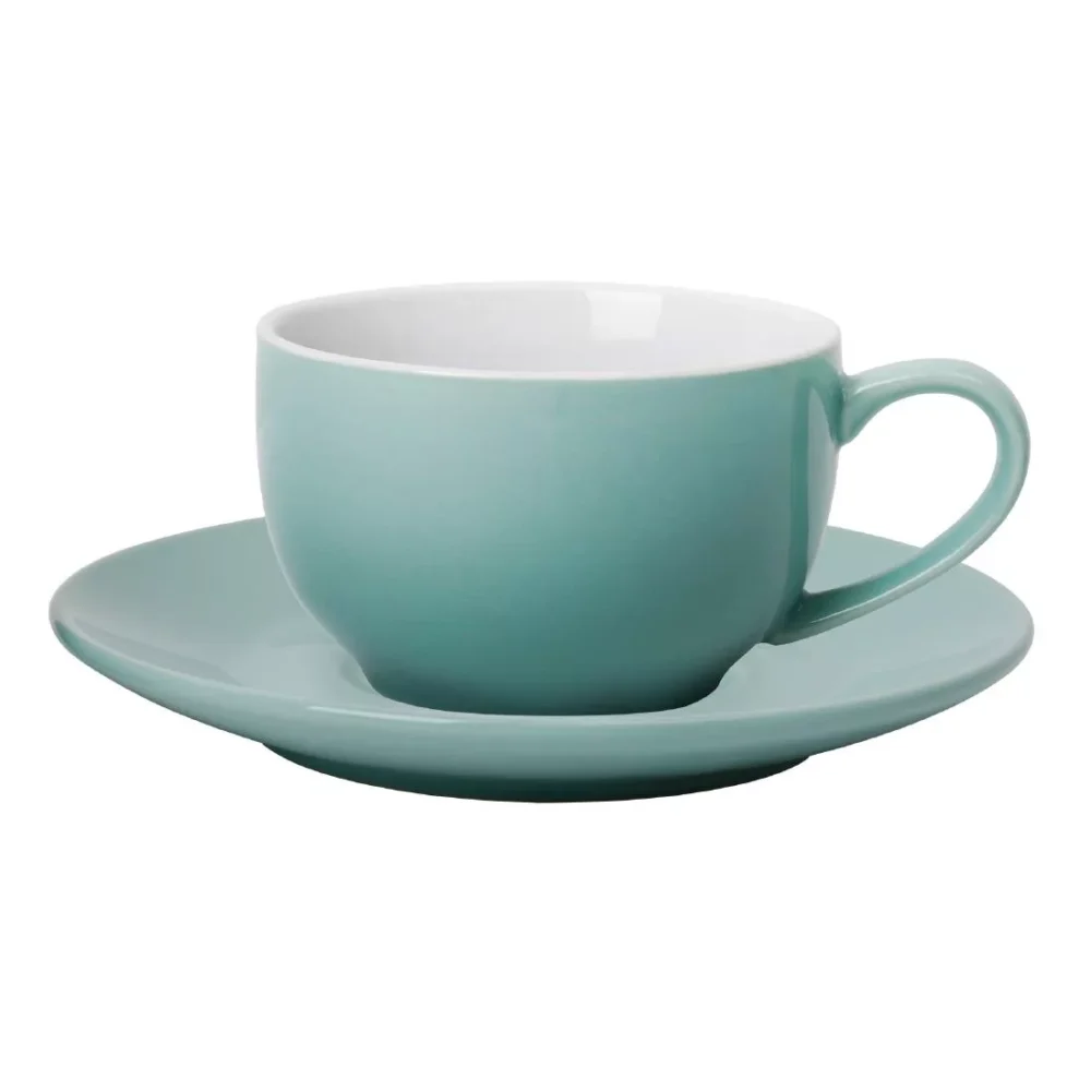 Olympia Cafe Espresso Saucer Aqua (Fits GL460) - 158mm 6 1/4" (Box 12) - Image 2