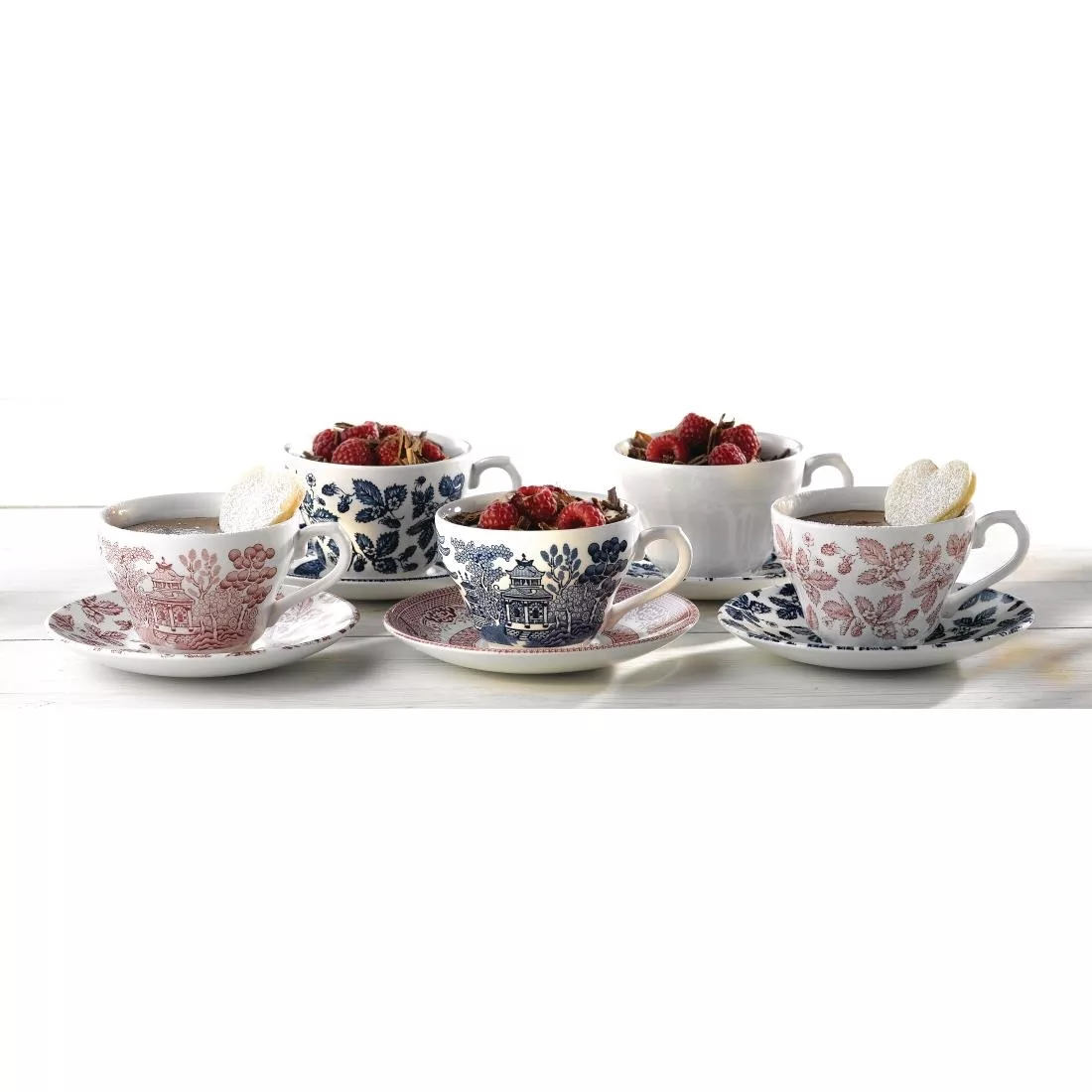 Churchill Vintage Prints Willow Georgian Teacup Blue 200ml (Pack of 12) - Image 2