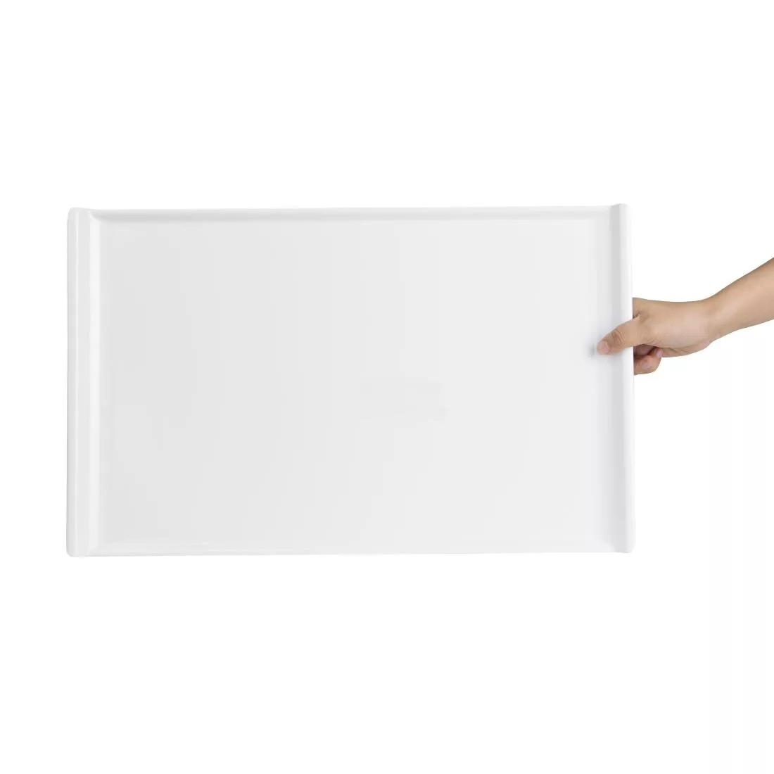 Olympia Kristallon Melamine Platter White 530 x 330mm - Image 6