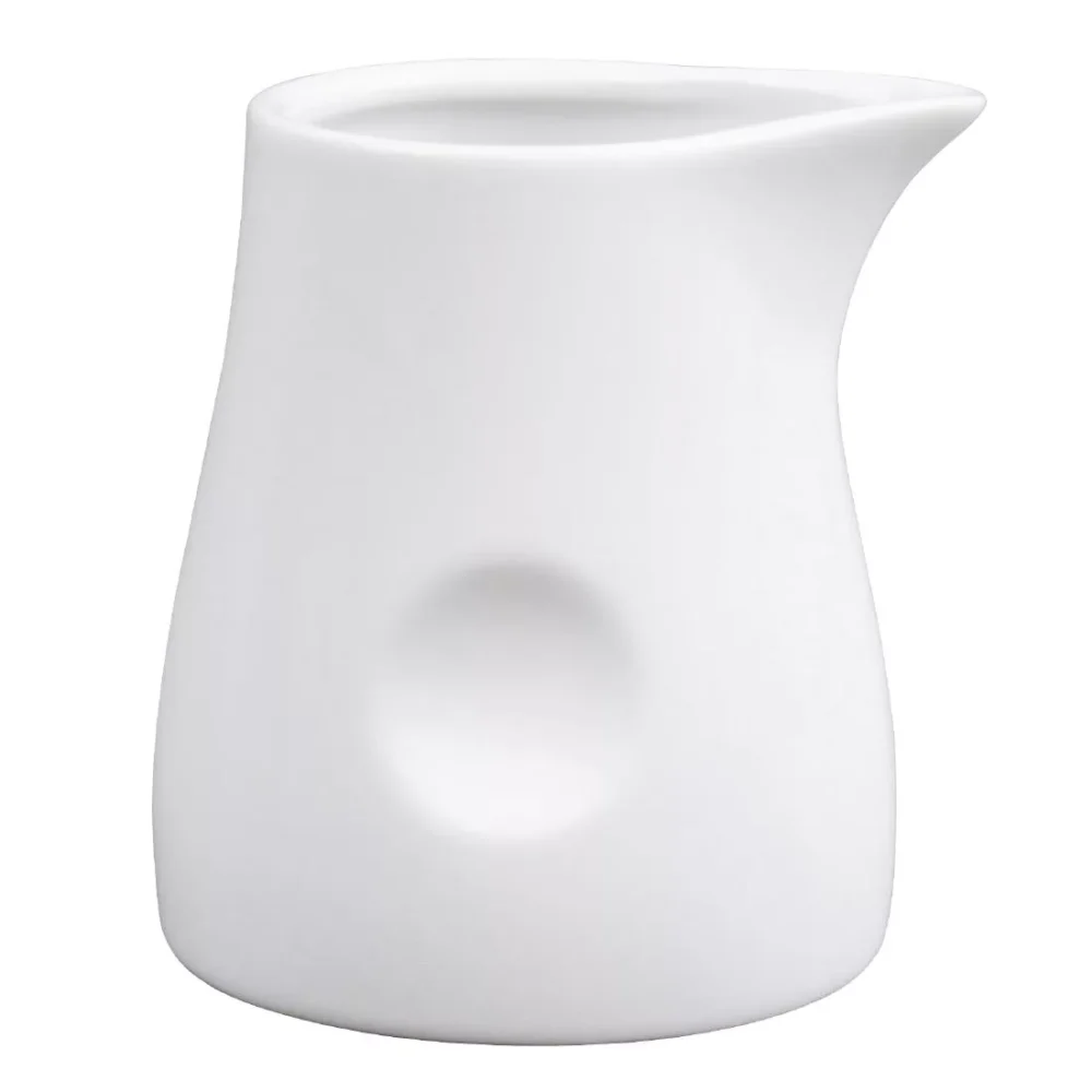 Olympia Whiteware Dimpled Milk Jugs 170ml (Pack of 6) - Image 2