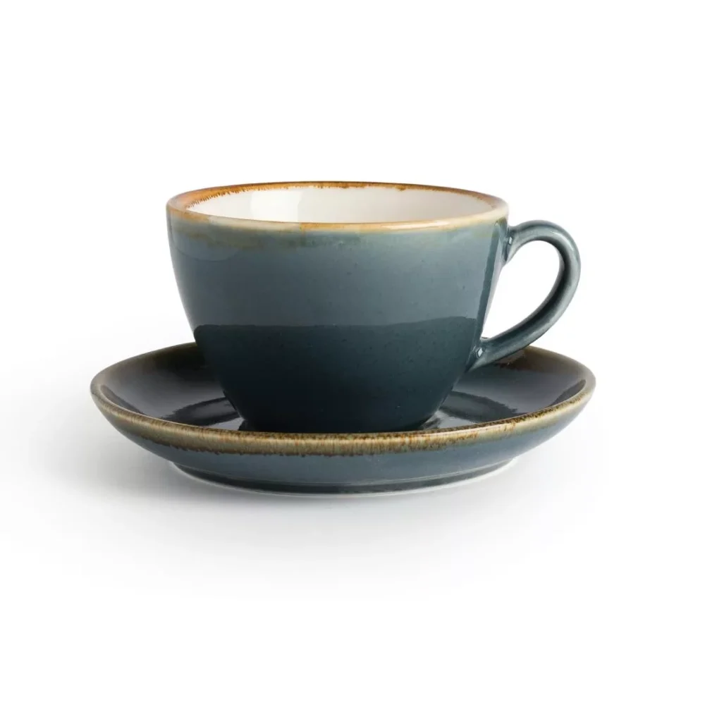 Olympia Kiln Cappuccino Saucer Ocean 160mm (Pack of 6) - Image 3