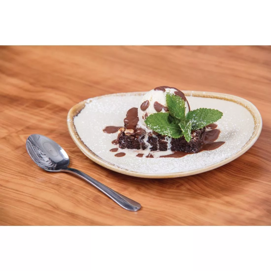 Olympia Kiln Triangular Side Plate Moss 165mm (Pack of 6) - Image 3