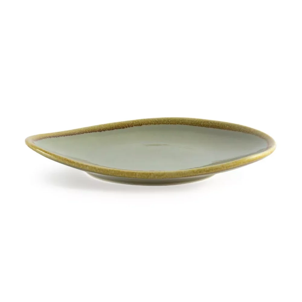 Olympia Kiln Triangular Plate Moss 230mm (Pack of 6) - Image 3