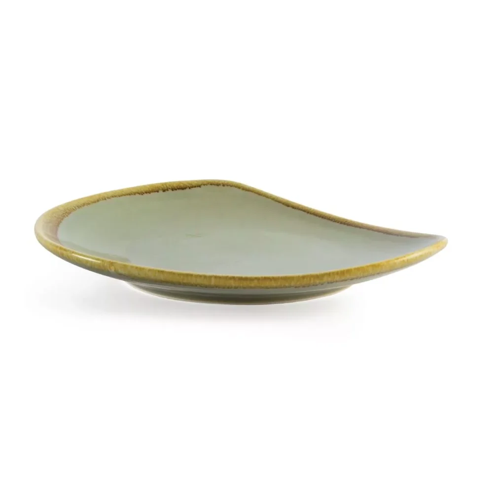 Olympia Kiln Triangular Plate Moss 230mm (Pack of 6) - Image 4