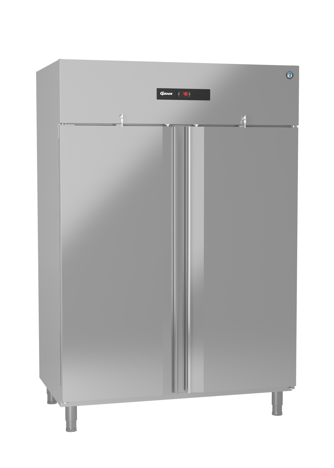 Gram ADVANCE K 140-4 C U Heavy Duty 1200 Ltr Upright Double Door Stainless Steel Fridge