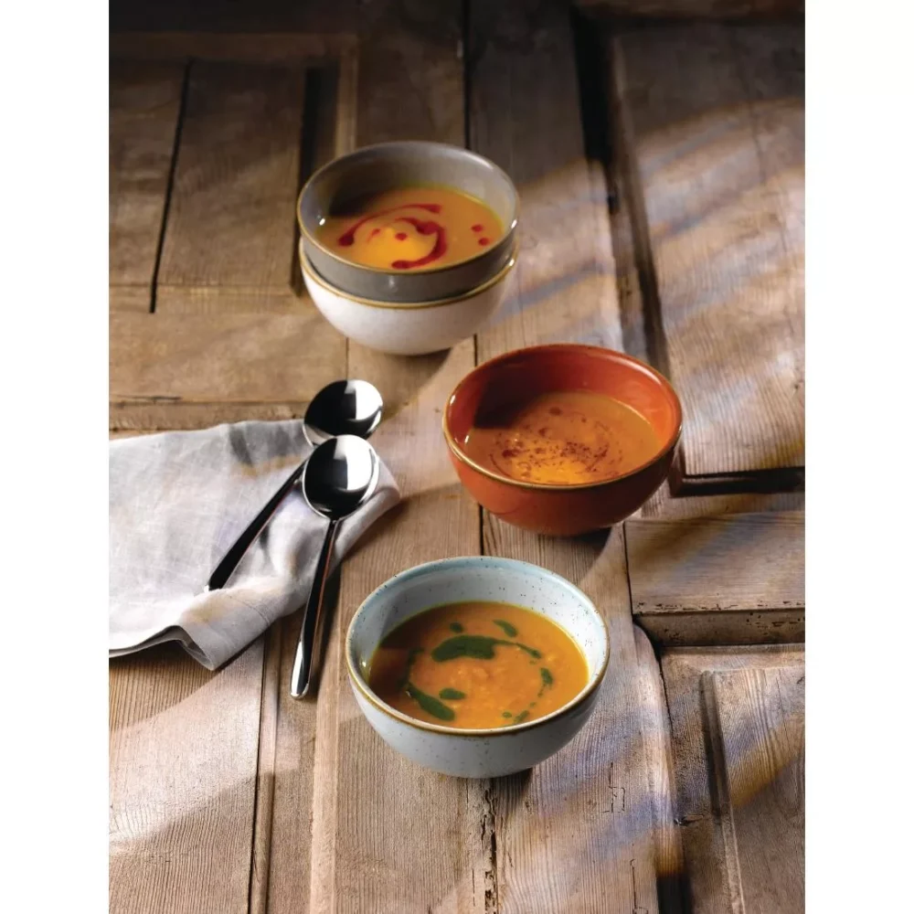 Churchill Stonecast Round Soup Bowls Duck Egg 132mm (Pack of 12) - Image 3