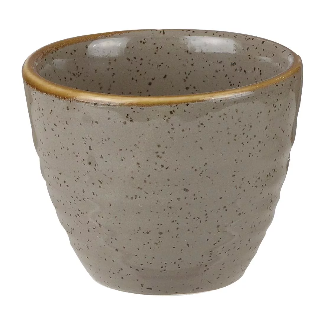 Churchill Stonecast Round Dip Pots Peppercorn Grey Ripple 57ml (Pack of 12)