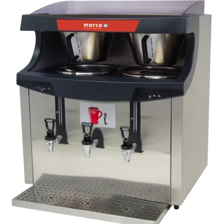 Marco Dispenser QWIKBREW TWIN Boiler-brewer Half and full brew feature, Separate coffee and hot water taps, 2 coffee urns