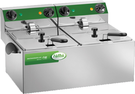 Fama MFR 280 Countertop Double Basket 2 x 6 Litre Electric Fryer  2 x 3.25kW