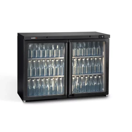 Gamko MG3/275G Maxiglass Hinged Glass Double Door Undercounter Bottle Cooler  275 Litres