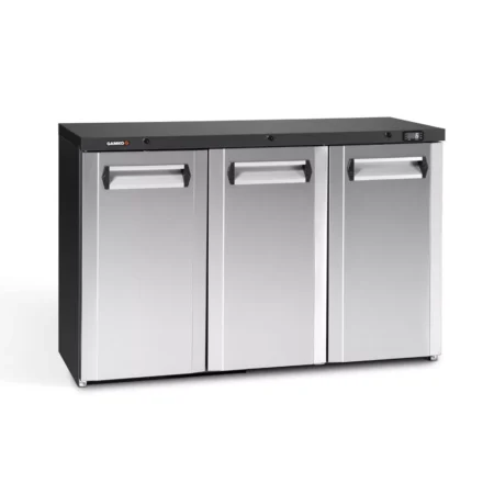 Gamko Maxiglass MG3/315CS Maxiglass Hinged Stainless Steel Front Triple Door Undercounter Bottle Cooler  315 Litres