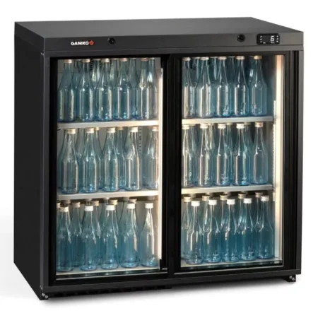 Gamko MG3/250SD Maxiglass Sliding Glass Double Door Undercounter Bottle Cooler  250 Litres