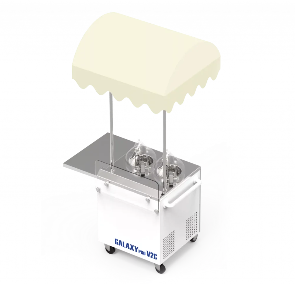 Exciting New Line! Miles Galaxy Pro V2C 4 Flavour Front Bar Commercial ice cream machine