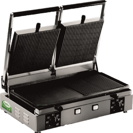 Fama PDR3000S Half Ribbed Half Smooth Contact Panini Grill  3kW