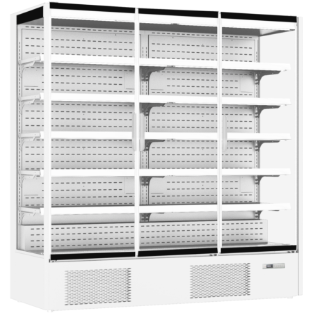 Prodis XMD1875-P-FGD-W Panoramic Glass Door White Multideck