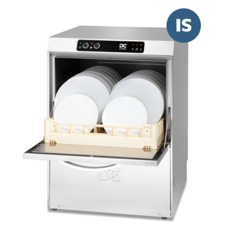 DC SD50IS Standard Range 500mm Basket Frontloading Commercial Dishwasher with Integral Water Softener  18 Plates