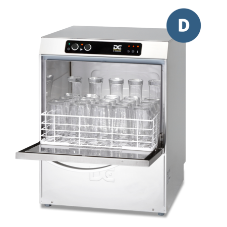 DC SG45D Standard Range 450mm Basket Frontloading Commercial Glasswasher with Drain Pump  25 Pint Capacity