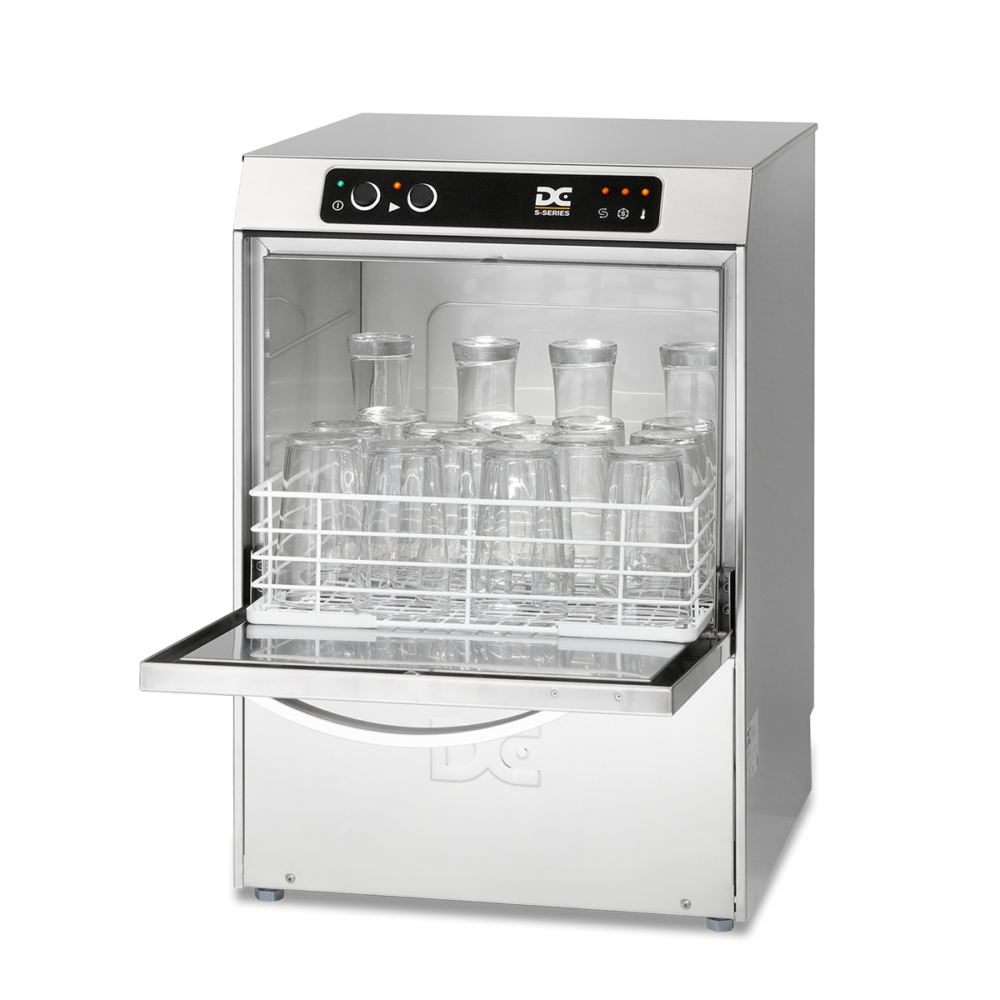 DC SGP40 Standard Range 400mm Basket Frontloading Commercial Glasswasher  18 Pint Capacity