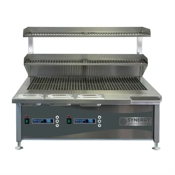 Synergy Grill ST900E Trilogy Grill with SMART control technology Comes with garnish rail and slow cook shelf 90cm Electric